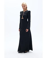 Nocturne Women's Cut-Out Detailed Maxi Dress