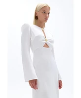 Nocturne Women's Cut-Out Detailed Maxi Dress