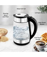 Zulay Kitchen Fast-Boiling Electric Kettle - 1.7L Hot Water Kettle 1500W With Auto Shut-Off