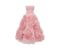 Milla Women's Dramatically Flowered Tulle Dress