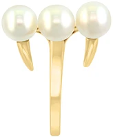 Effy Cultured Freshwater Pearl (6mm) Triple Row Statement Ring