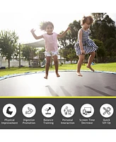 Gymax Replacement Trampoline Mat Jumping Mat Fits 14ft Frame w/ V-Hooks
