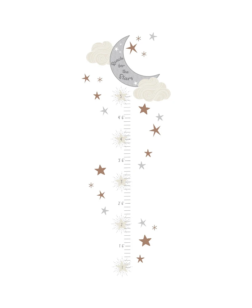 Lambs & Ivy Celestial Moon & Stars Toddler/Kids Growth Chart Wall Decal/Sticker