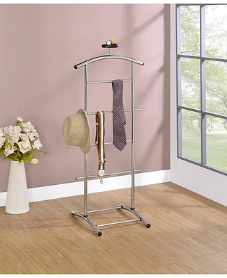 Kings Brand Furniture Lebedev Metal Suit Valet Stand, Clothes Rack