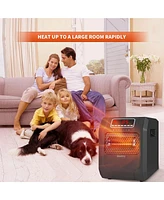 Voltorb Portable Corded Electric Radiant Space Heater w/3 Heat Settings, Black