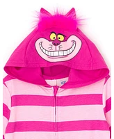 Disney Toddler Boys Alice Wonderland Cheshire Cat Zip Up Coverall Tail