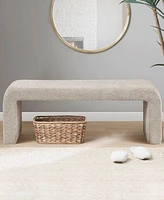 Ink+Ivy Steve 52"W Boucle Waterfall Bench