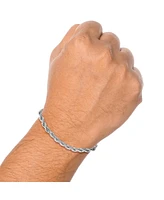 Lucky Brand Stainless Steel Rope Chain Necklace & Bracelet Set - Classic Jewelry for Men