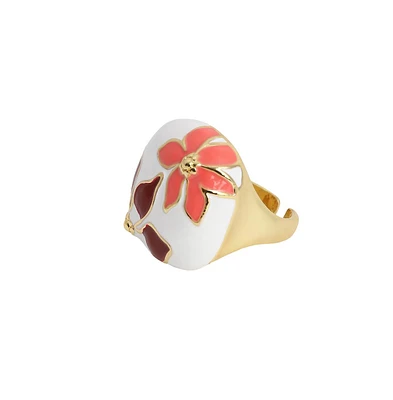 Sohi Women's The Amaryllis Statement Ring