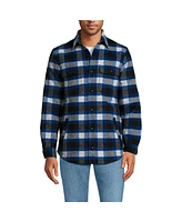 Lands' End Women's Men's Super Brushed Shirt Jacket