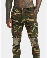 Xxiii Men's Sergeant Camo Ripped Jeans