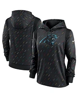 Nike Women's Anthracite Carolina Panthers Nfl Crucial Catch Therma Pullover Hoodie