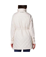 Columbia Women's White Michigan Wolverines Crested Peak Full-Zip Vest