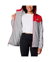 Columbia Women's Scarlet/Gray Ohio State Buckeyes Flash Forward Full-Zip Hoodie Windbreaker Jacket