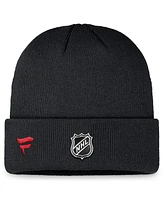 Fanatics Men's Black Detroit Red Wings Authentic Pro Training Camp Cuffed Knit Hat