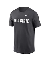 Nike Men's Anthracite Ohio State Buckeyes Primetime Wordmark T-Shirt