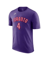 Nike Men's Scottie Barnes Purple Toronto Raptors Classic Edition Name Number T-Shirt