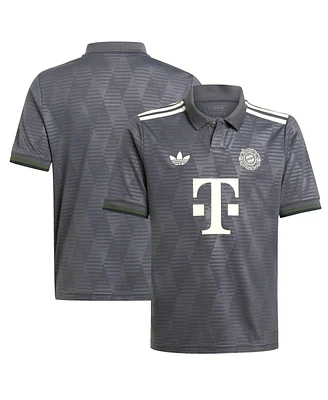 Adidas Big Boys and Girls Gray Bayern Munich 2024/25 Wiesn Replica Jersey