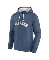 Fanatics Men's Navy New York Yankees Plan for Adversity Henley Fleece Pullover Hoodie