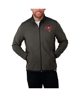 Fanatics Men's Pewter Tampa Bay Buccaneers Color Block Polar Fleece Full-Zip Jacket