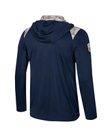 Colosseum Men's Navy Notre Dame Fighting Irish Oht Military Appreciation Quarter-Zip Hoodie Jacket