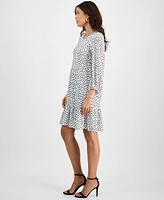 Sandra Darren Women's Polka Dot Tiered Knit Dress