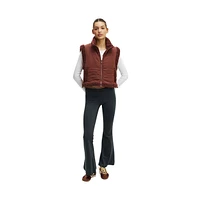Cotton On Women's Active Mother Puffer Sherpa Reversible Vest