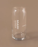 Narbo The Can Miami Map Everyday Glassware, Set of 2