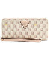 Guess G Wave Large Zip Around Wallet