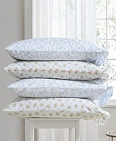 Laura Ashley 200-Thread Count Cotton Percale 2-Pc. Pillowcase Pair