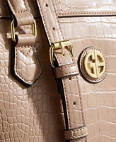 Giani Bernini Croc Medium Book Tote, Created for Macy's
