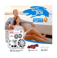 Pyle 8" Waterproof Marine 2-Way Stereo Speakers - 300W, Full-Range(PLMR82)