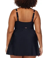 Raisins Curve Trendy Plus Calabria Side-Tie Swimdress