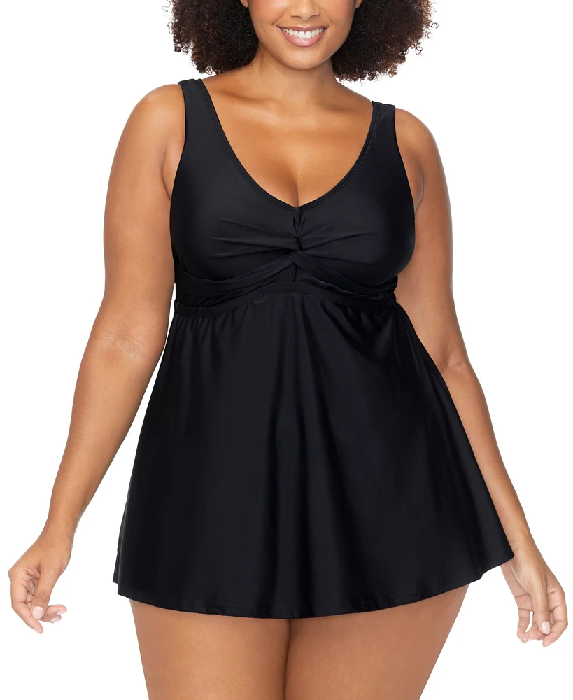 Raisins Curve Trendy Plus Lucia Twist-Front Swimdress