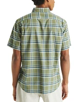 Nautica Men's Plaid Short-Sleeve Button-Down Shirt