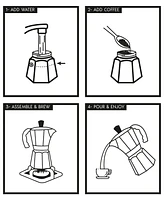 Sedona Kitchen Aluminum Cup Espresso Maker