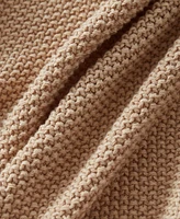 Vcny Home Charlie Chunky Sweater Knit Solid Cotton Throw, 50" x 60"