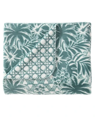 Closeout! Tommy Bahama Home Flannel Throw, 70" x 50"