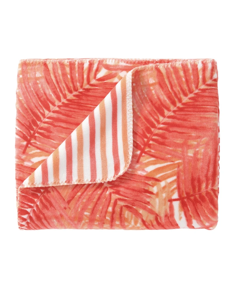 Closeout! Tommy Bahama Home Flannel Throw, 70" x 50"