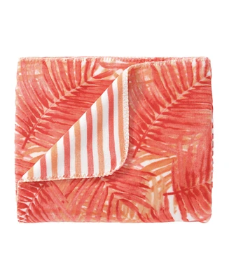 Closeout! Tommy Bahama Home Flannel Throw, 70" x 50"