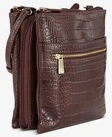 Giani Bernini Small Croc Dasher Crossbody, Exclusively at Macy's