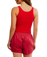 Free People Women's Clean Lines Cropped Camisole Top