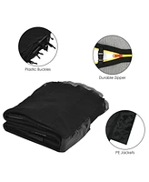 Gymax 14FT Replacement Trampoline Safety Enclosure Net w/ Zipper & Buckle for 8 Poles