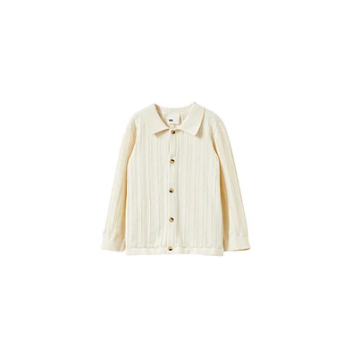 Cotton On Boys Cabana Knitted Long Sleeve Shirt