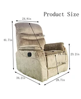 Rocking Recliner Chair for Living Room, Adjustable Modern Recliner Chair, Recliner Sofa with Lumbar Support, Classic and Traditional Recliner Chair wi