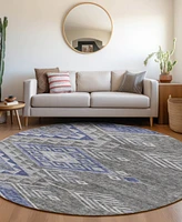 Addison Chantille Machine Washable ACN1091 8'x8' Round Area Rug
