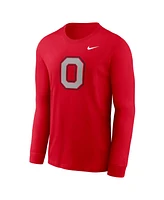 Nike Men's Scarlet Ohio State Buckeyes Alternate Logo Long Sleeve T-Shirt