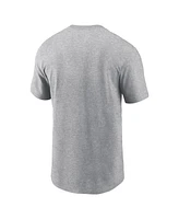 Nike Men's Heather Gray Oklahoma Sooners Legacy Football Icon T-Shirt