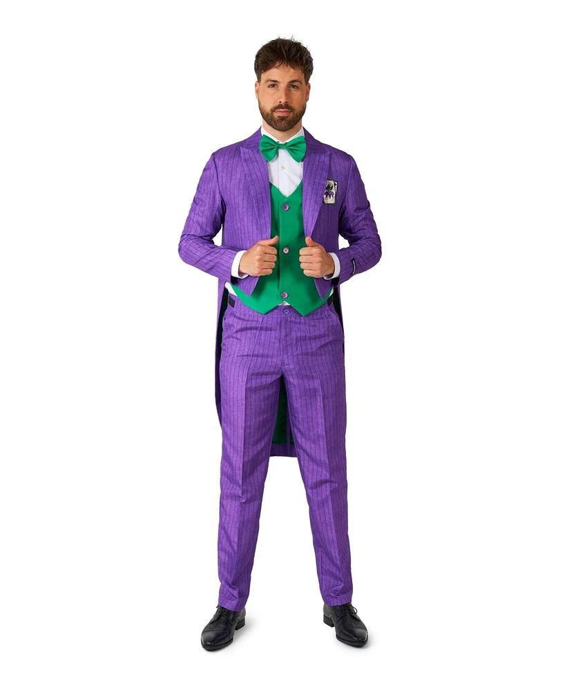 Suitmeister Men's Official Dc Comics Joker Tailcoat Costume - Halloween Suits Purple