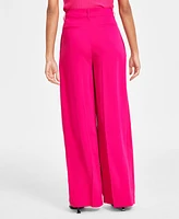 I.n.c. International Concepts Women's Pleated Wide-Leg Trousers, Created for Macy's